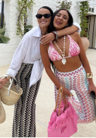 Cu modele Pantaloni dzwony La Milla Sun-Kissed Shades białe