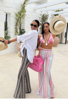 Cu modele Pantaloni dzwony La Milla Sun-Kissed Shades białe