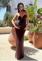 Rochie maxi La Milla Remember About Me ciocolatie
