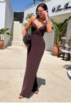 Rochie maxi La Milla Remember About Me ciocolatie