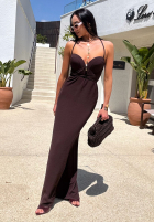 Rochie maxi La Milla Remember About Me ciocolatie