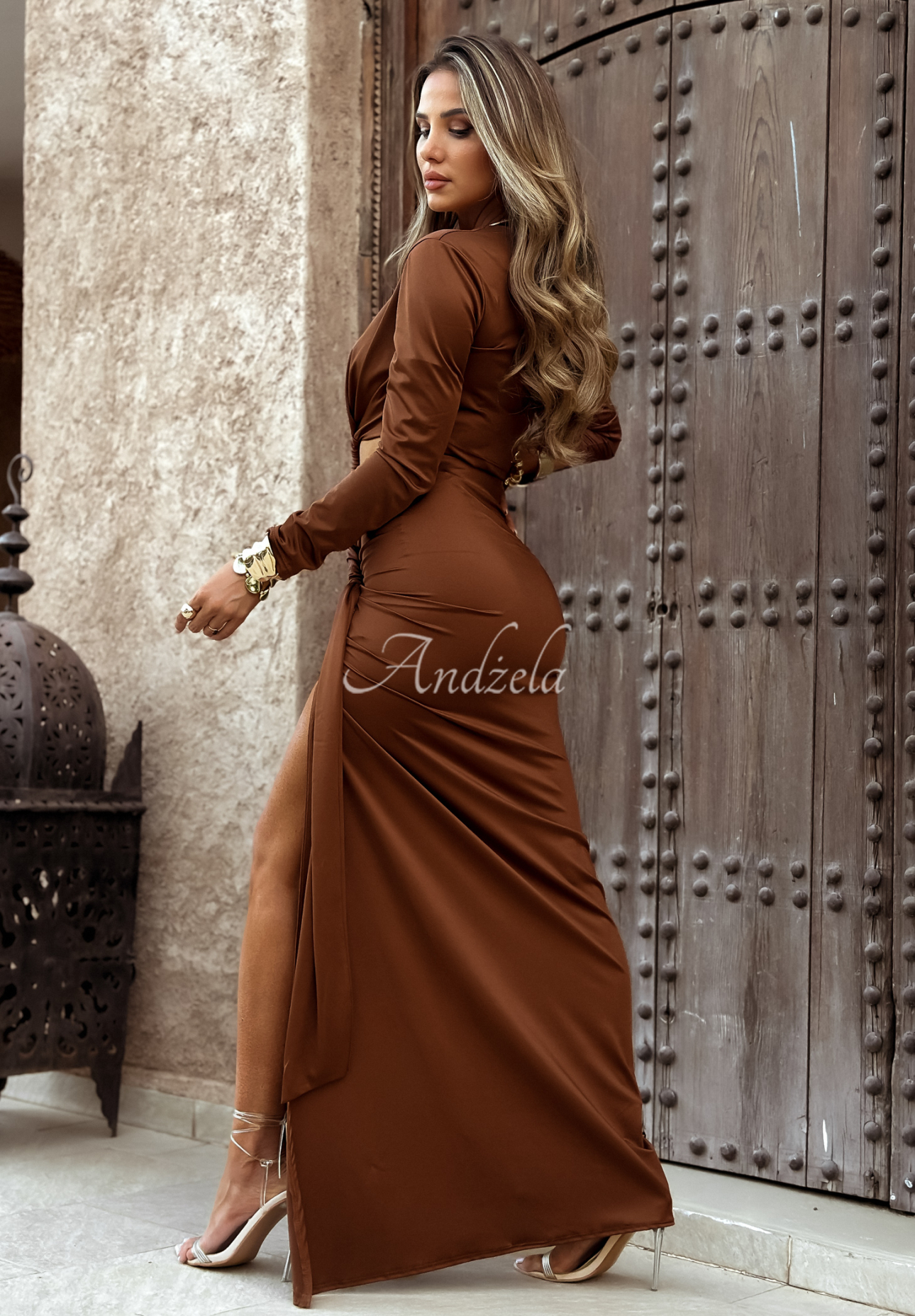 Rochie maxi cu pliuri Dance Floor Diva