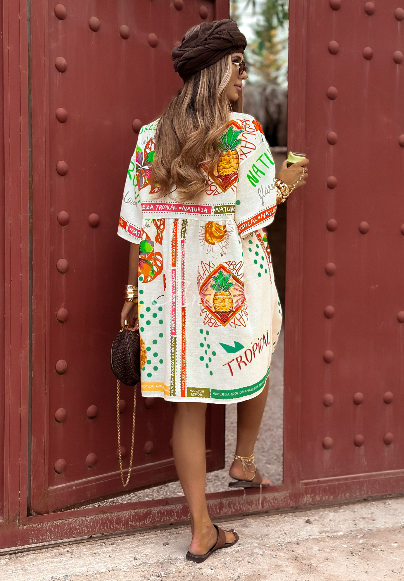Rochie cu imprimeu Tropical Nature