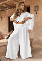 Set din in Desert Princess format din bluză și pantaloni wide leg