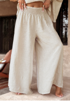 Compleu Bluză i Pantaloni wide leg Desert Princess jasnobeżowy