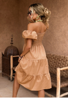 Rochie z bufkami Dreaming Of The Sun camel
