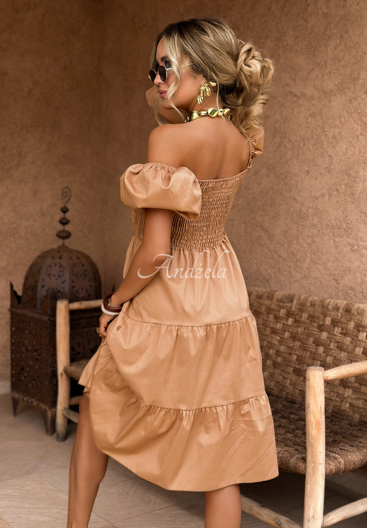 Rochie cu mâneci bufante Dreaming Of The Sun