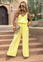 Lniany Top  Summery Essentials galben banană