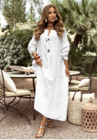 Lniana Rochie Melody Of Life albă
