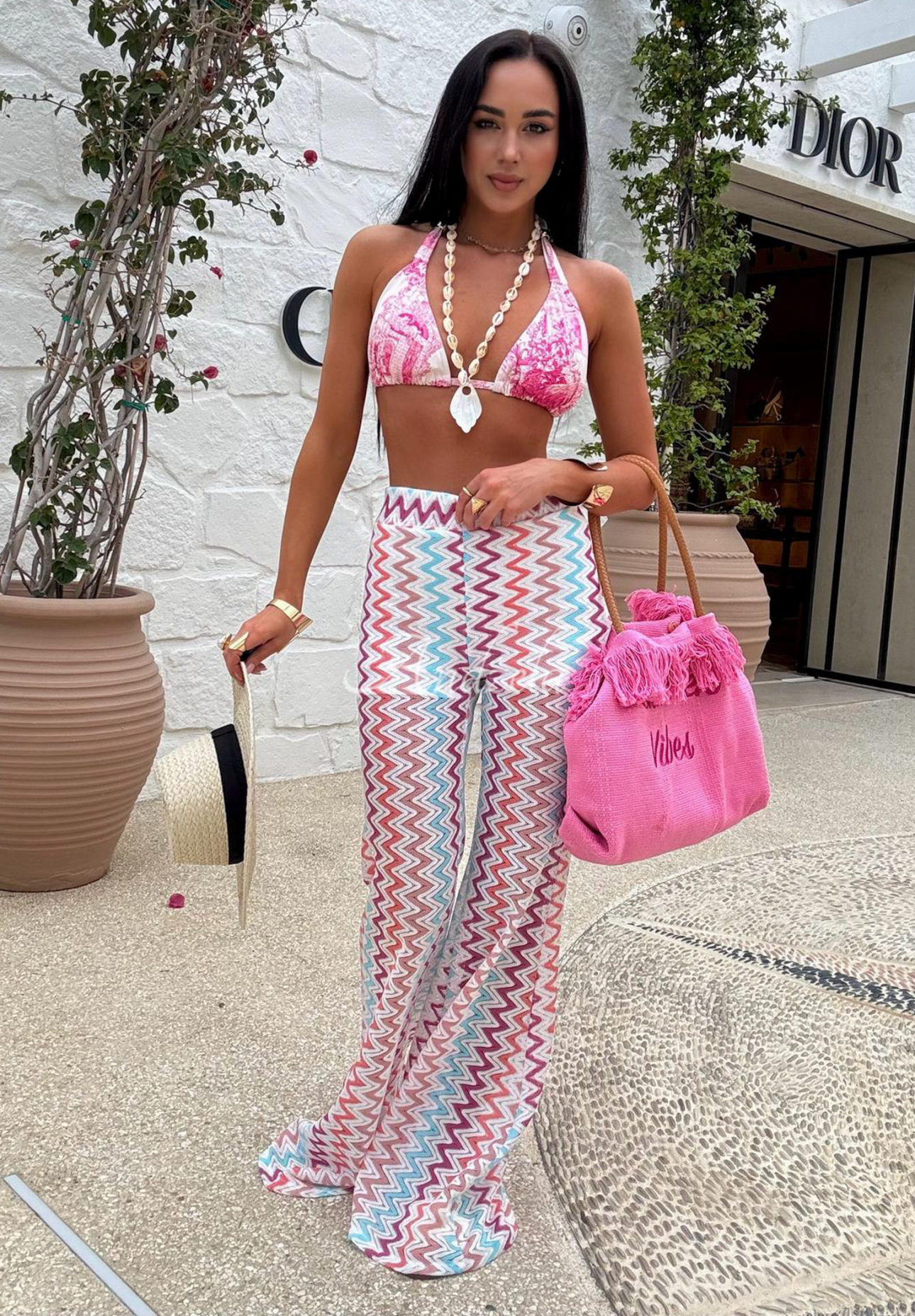 Pantaloni evazați ajurați La Milla Sun-Kissed Shades