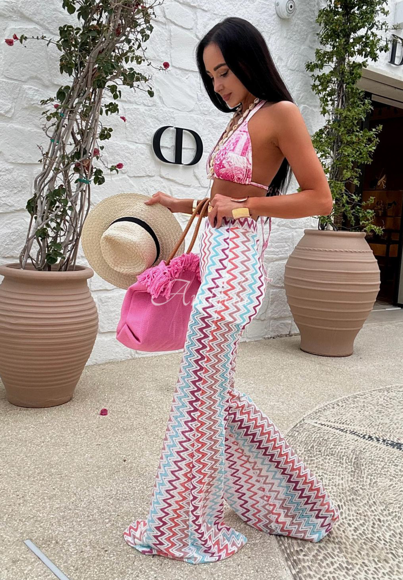 Pantaloni evazați ajurați La Milla Sun-Kissed Shades