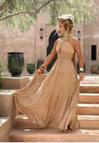 Rochie na ramiączkach Latino Princess bej