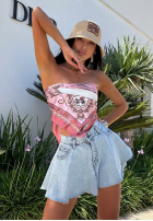 Jeansy z szerokimi nogawkami So Much More albastru deschis