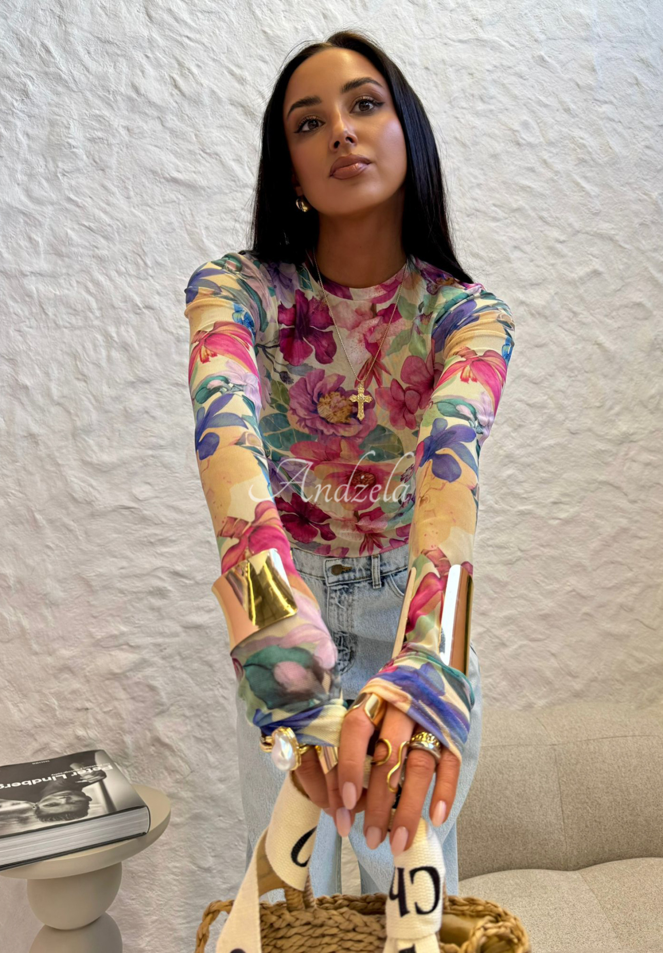 Bluză cu imprimeu floral La Milla Pink Dream