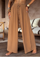 din material textil Pantaloni wide leg In Cairo camel