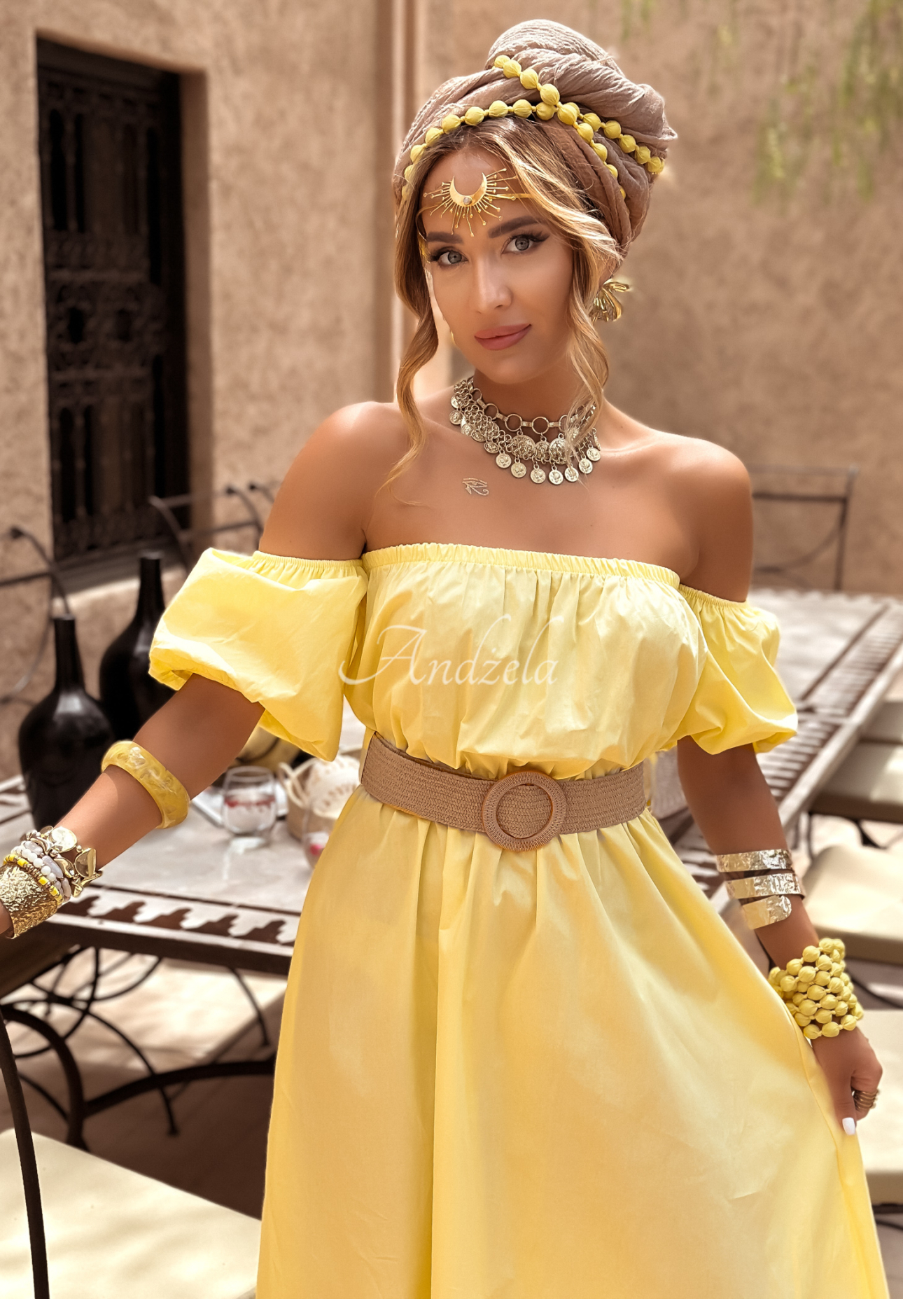 Rochie spaniolă cu curea Casablanca
