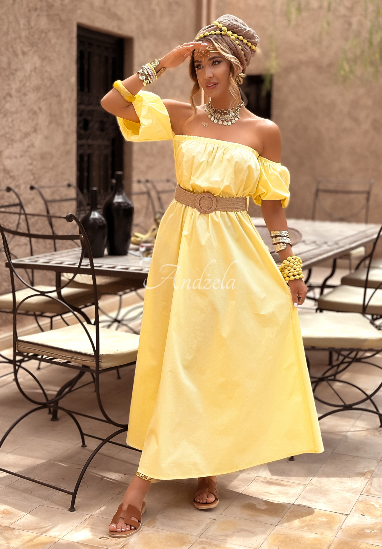 Rochie spaniolă cu curea Casablanca
