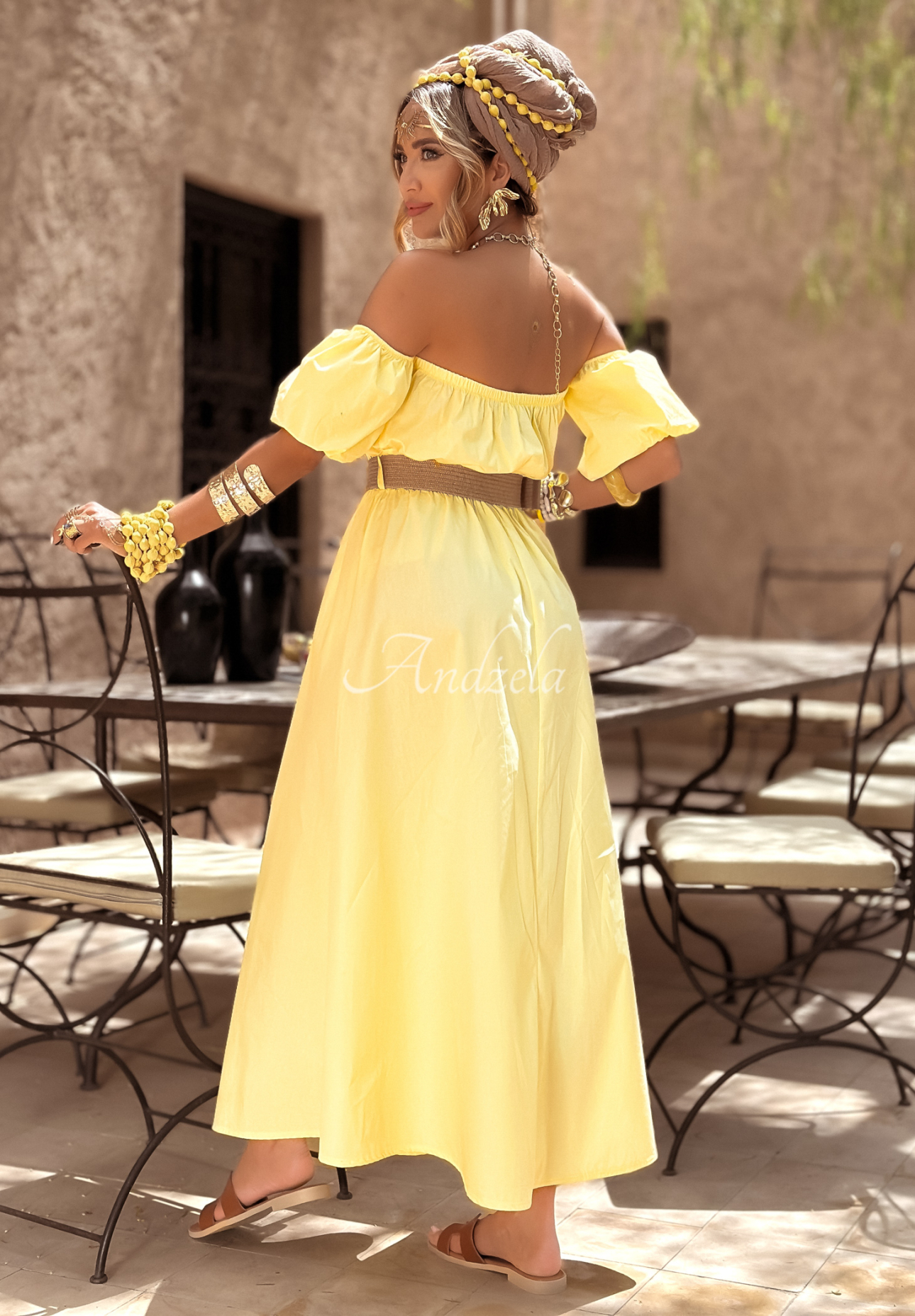 Rochie spaniolă cu curea Casablanca