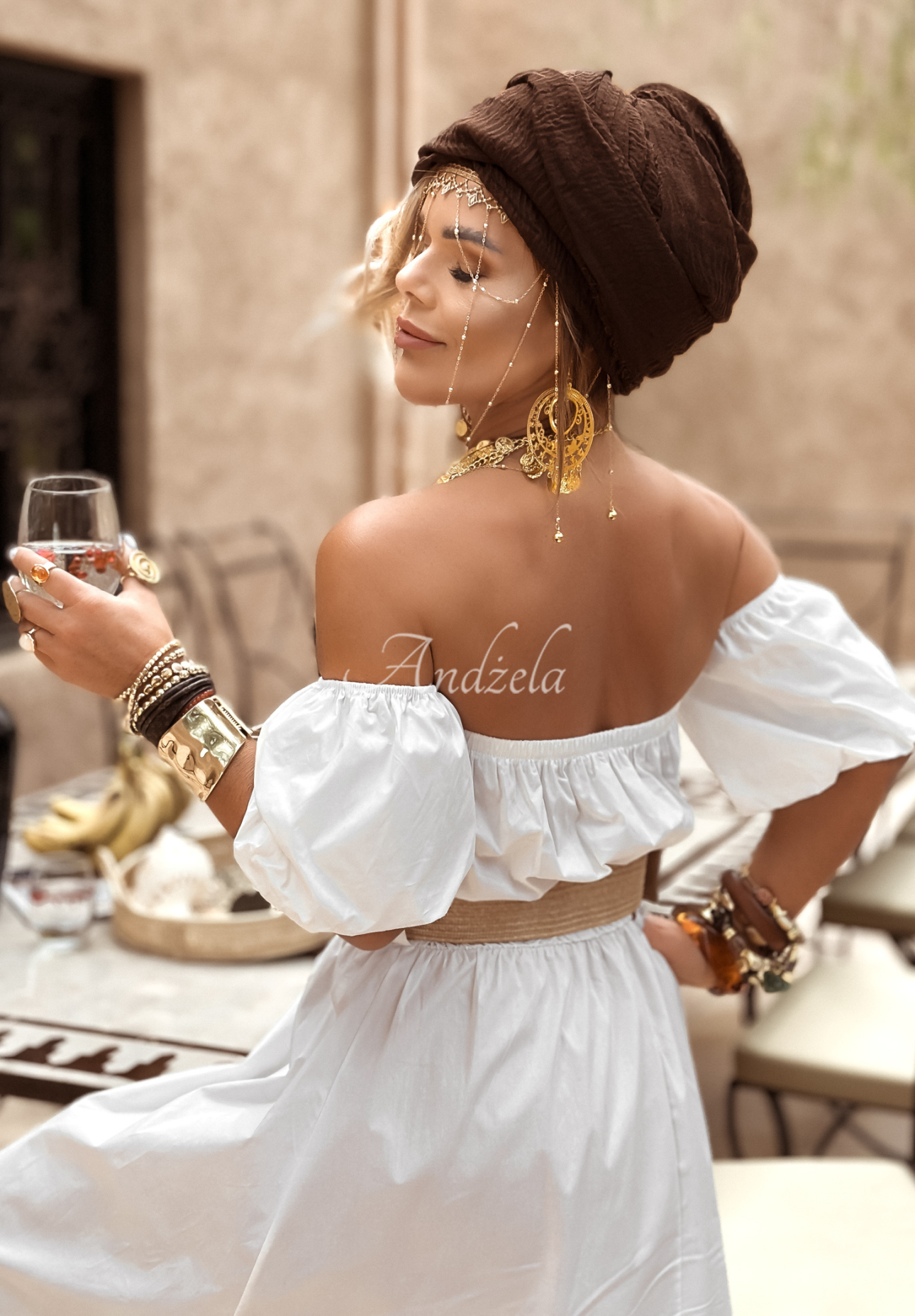 Rochie spaniolă cu curea Casablanca