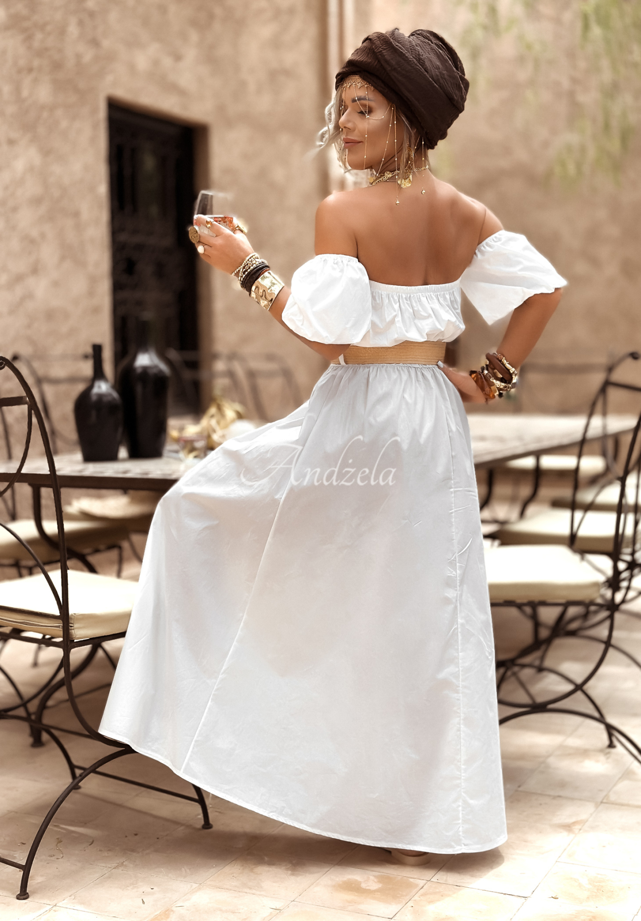 Rochie spaniolă cu curea Casablanca