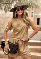 Compleu Vestă i krótkie spodenki Desert Princess camel