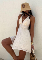 Ażurowa Rochie mini La Milla Dream Of Far Away albă