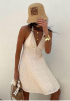 Ażurowa Rochie mini La Milla Dream Of Far Away albă