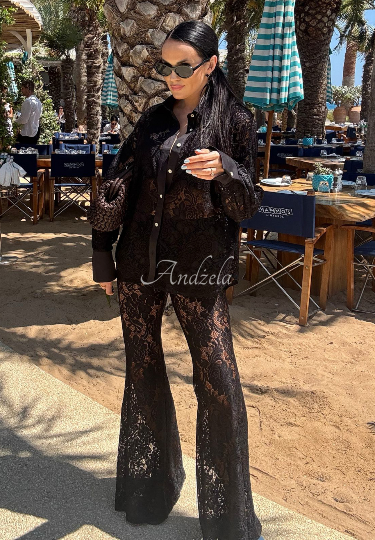 Pantaloni din dantelă La Milla Lace Elegance