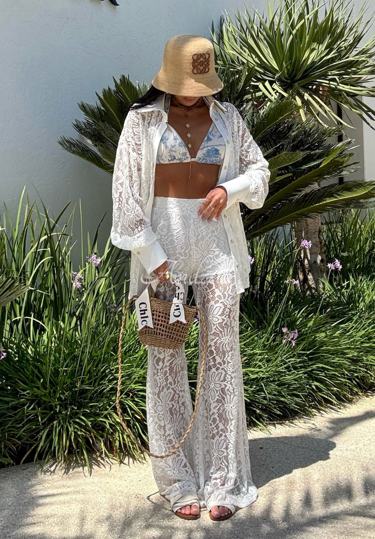 Pantaloni din dantelă La Milla Lace Elegance