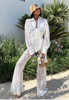Koronkowe Pantaloni La Milla Lace Elegance białe