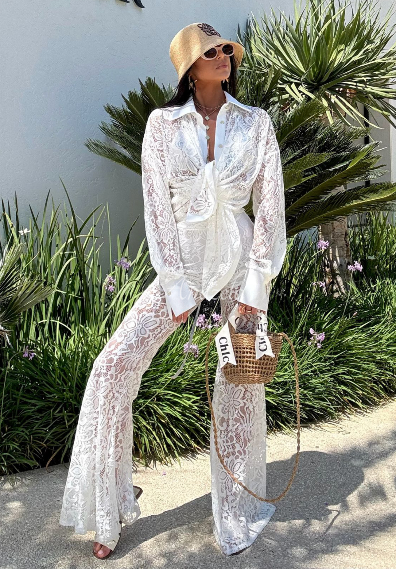 Pantaloni din dantelă La Milla Lace Elegance