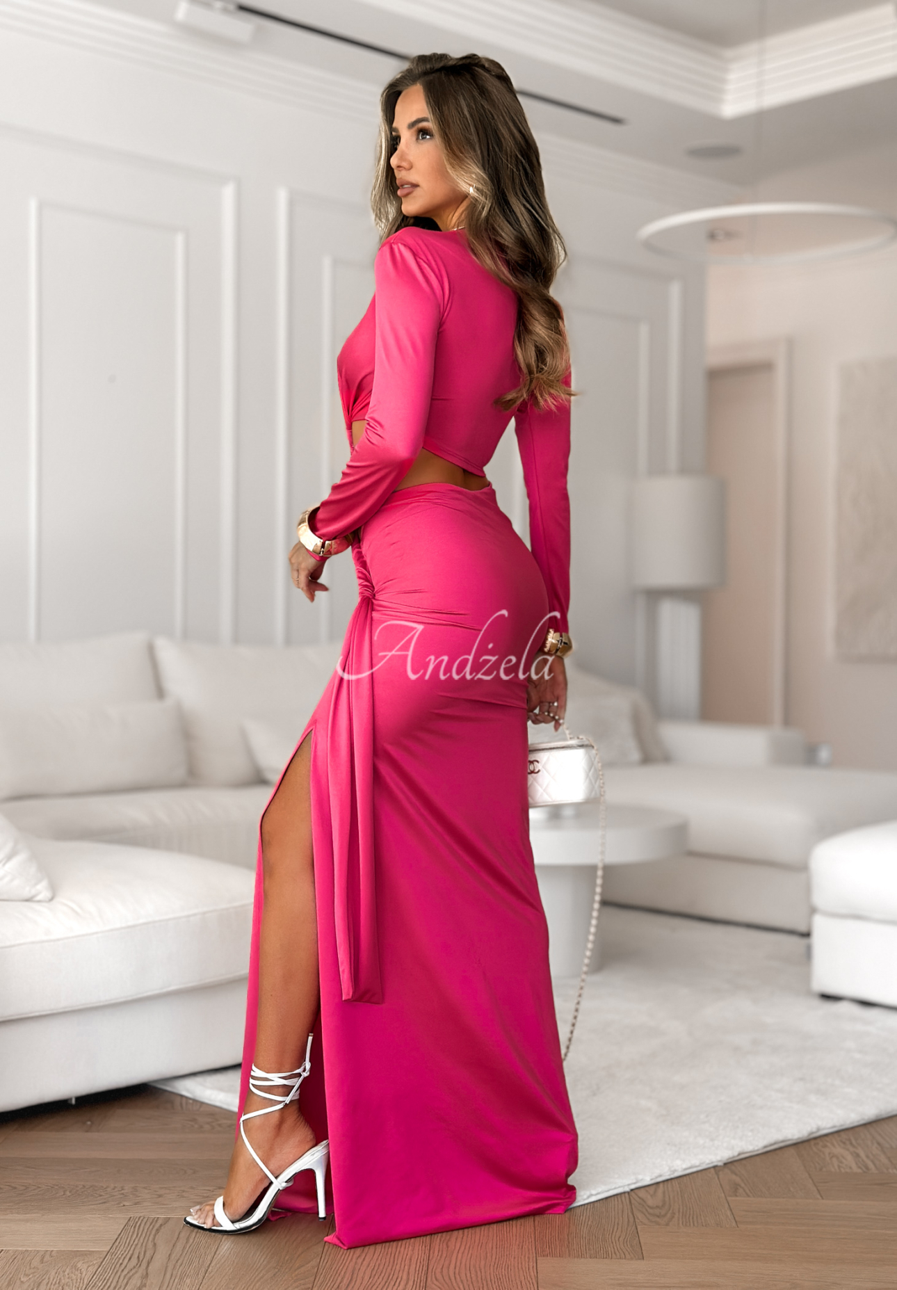 Rochie maxi cu pliuri Dance Floor Diva