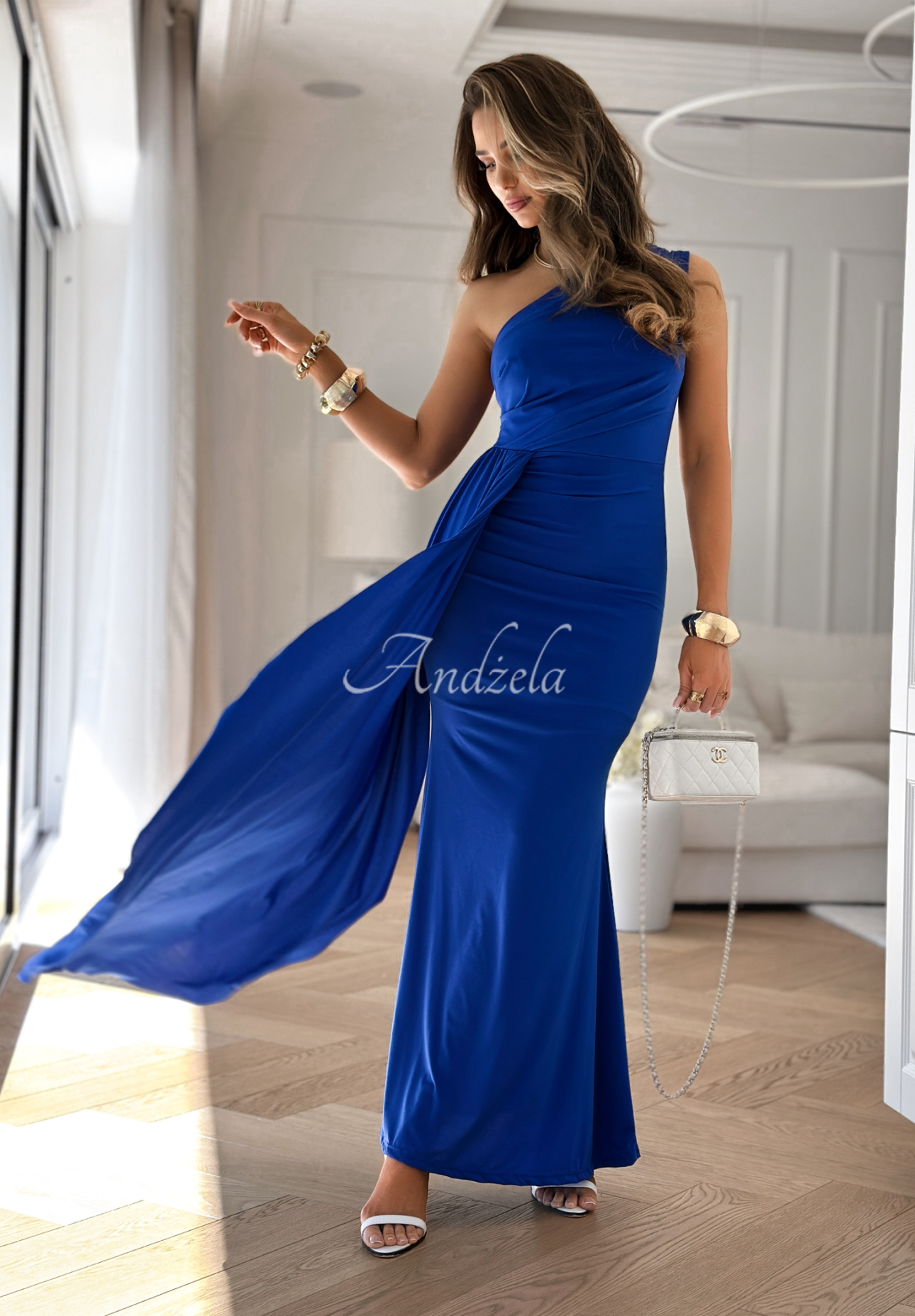 Rochie asimetrică maxi Time To Dance