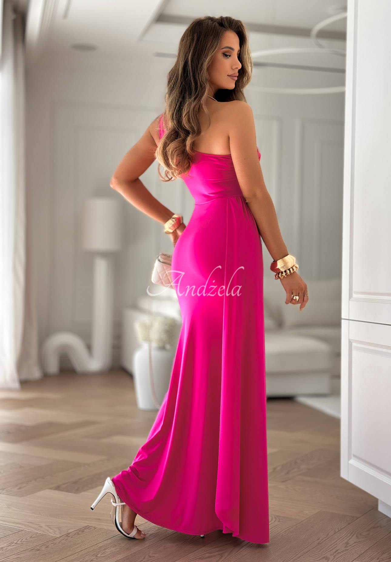 Rochie asimetrică maxi Time To Dance