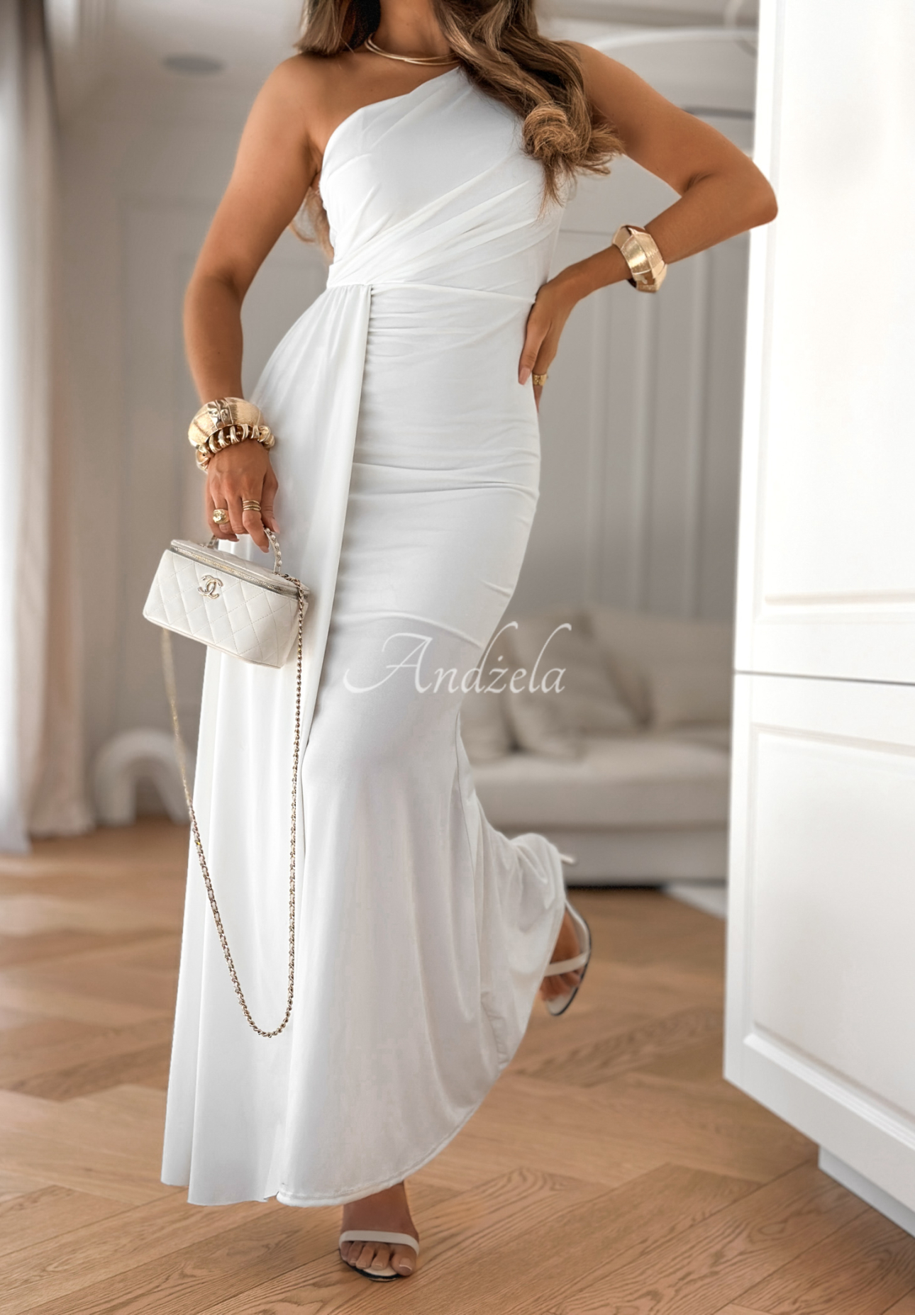 Rochie asimetrică maxi Time To Dance