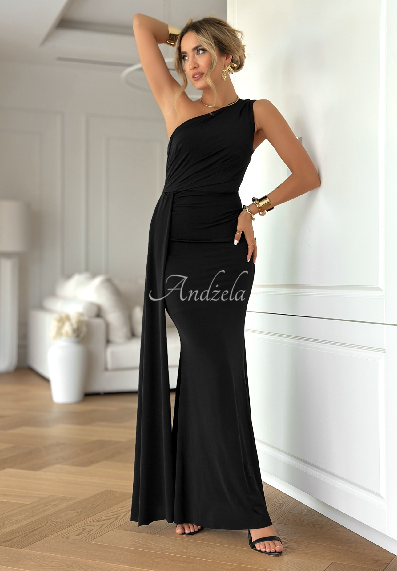 Rochie asimetrică maxi Time To Dance