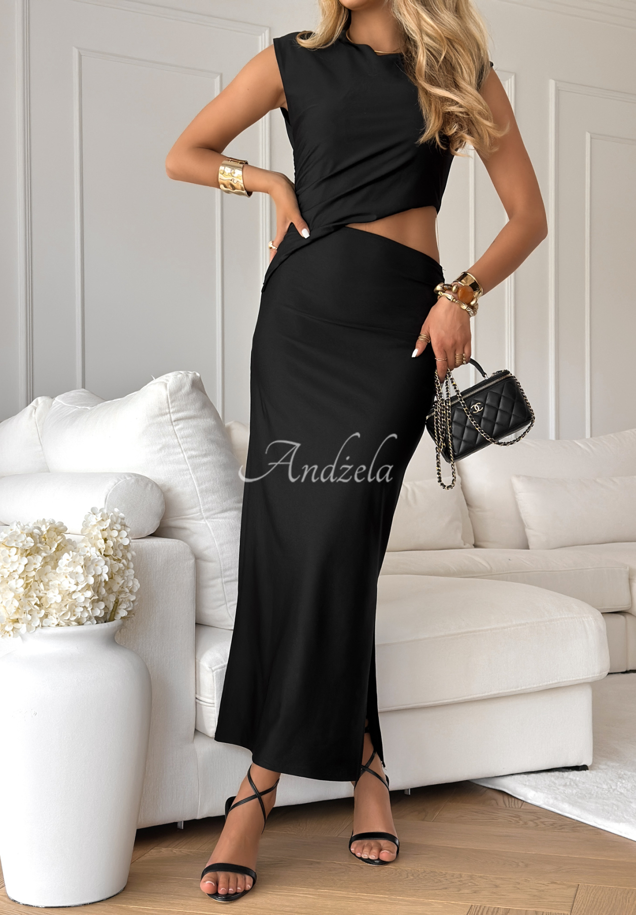 Rochie cu pliuri Late Nights
