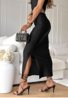 Rochie z marszczeniami Late Nights negru