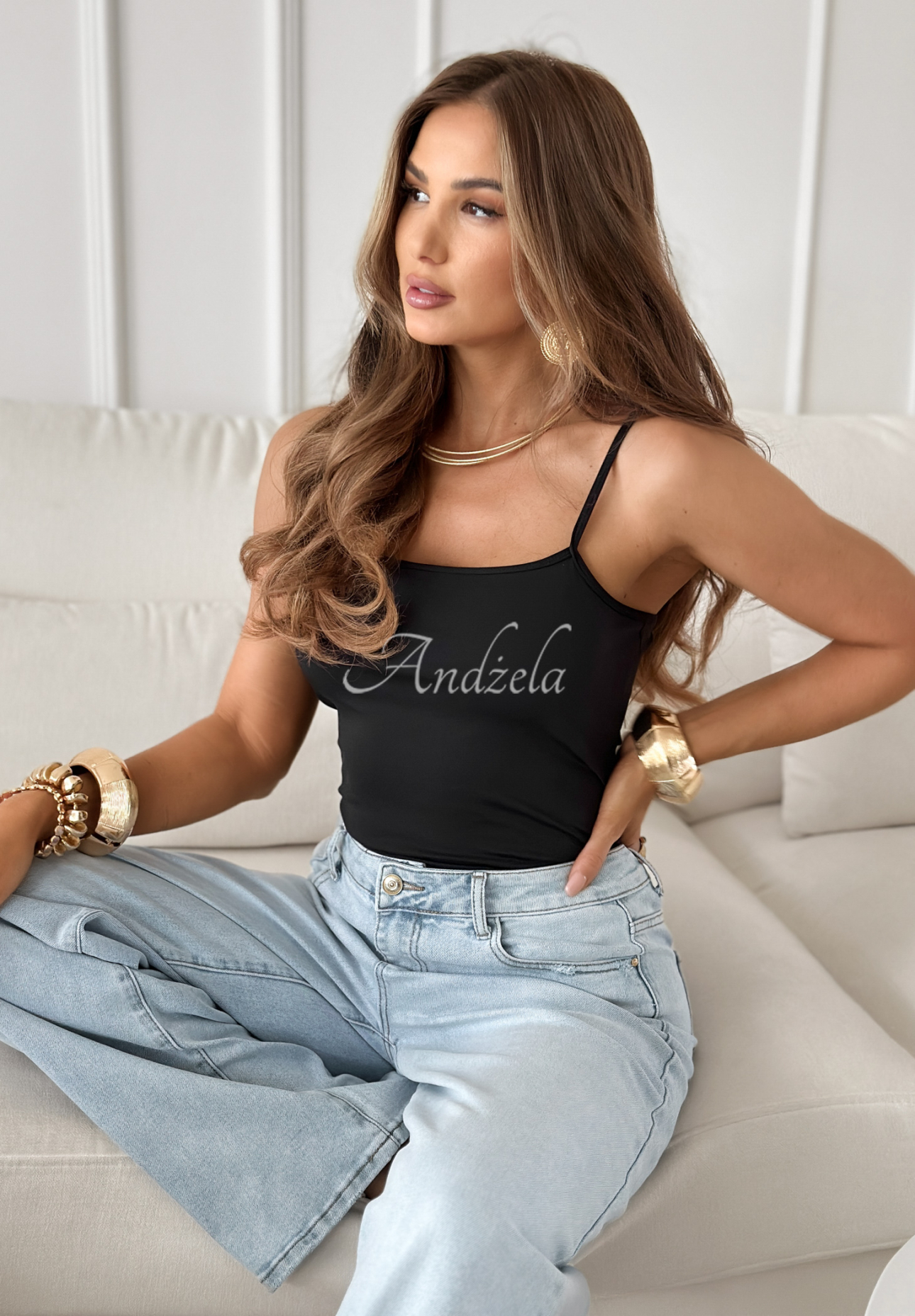 Top       cu bretele Freehand