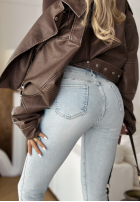 Pantaloni din denim skinny Macmillan albastru deschis