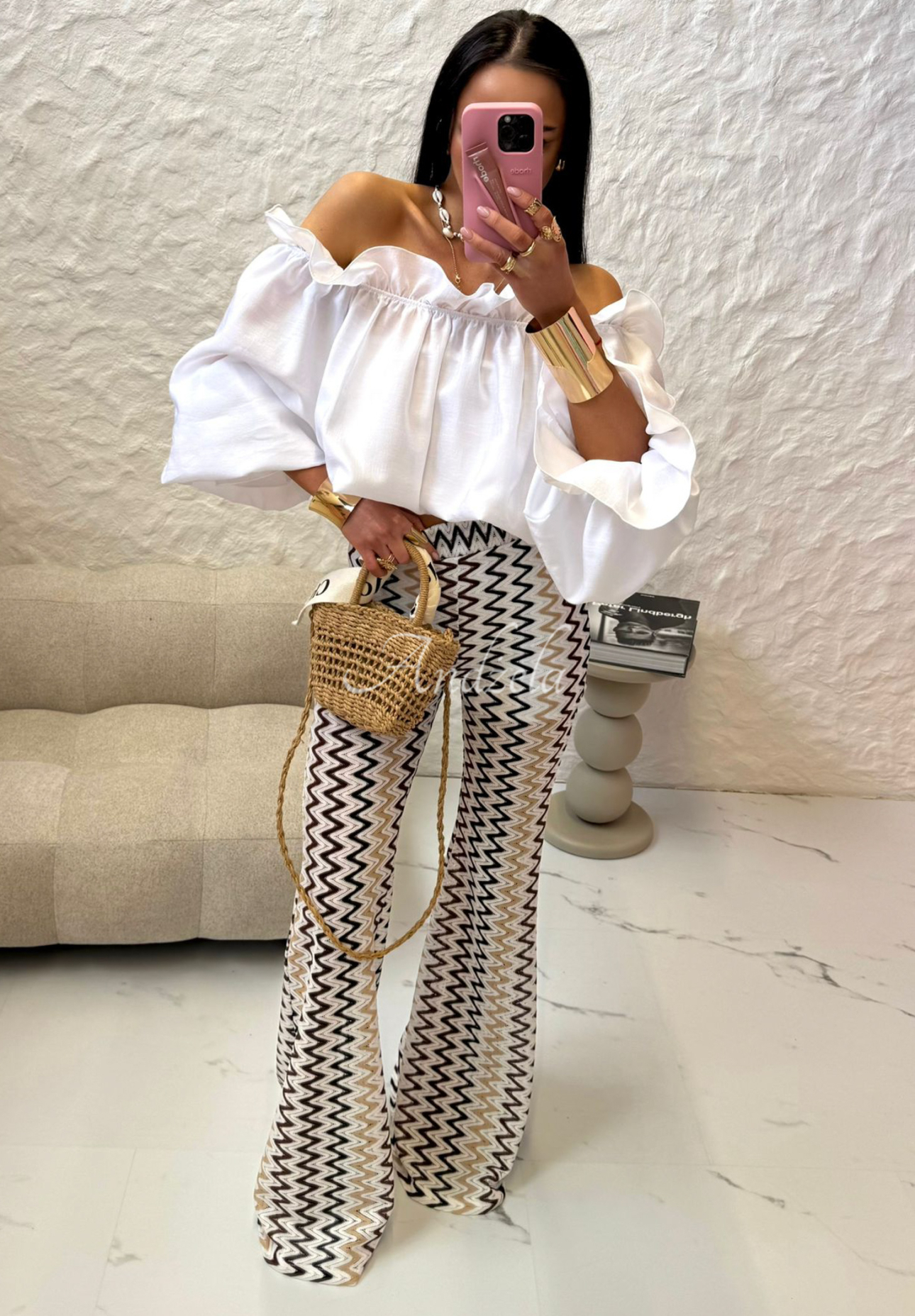 Pantaloni evazați ajurați La Milla Sun-Kissed Shades