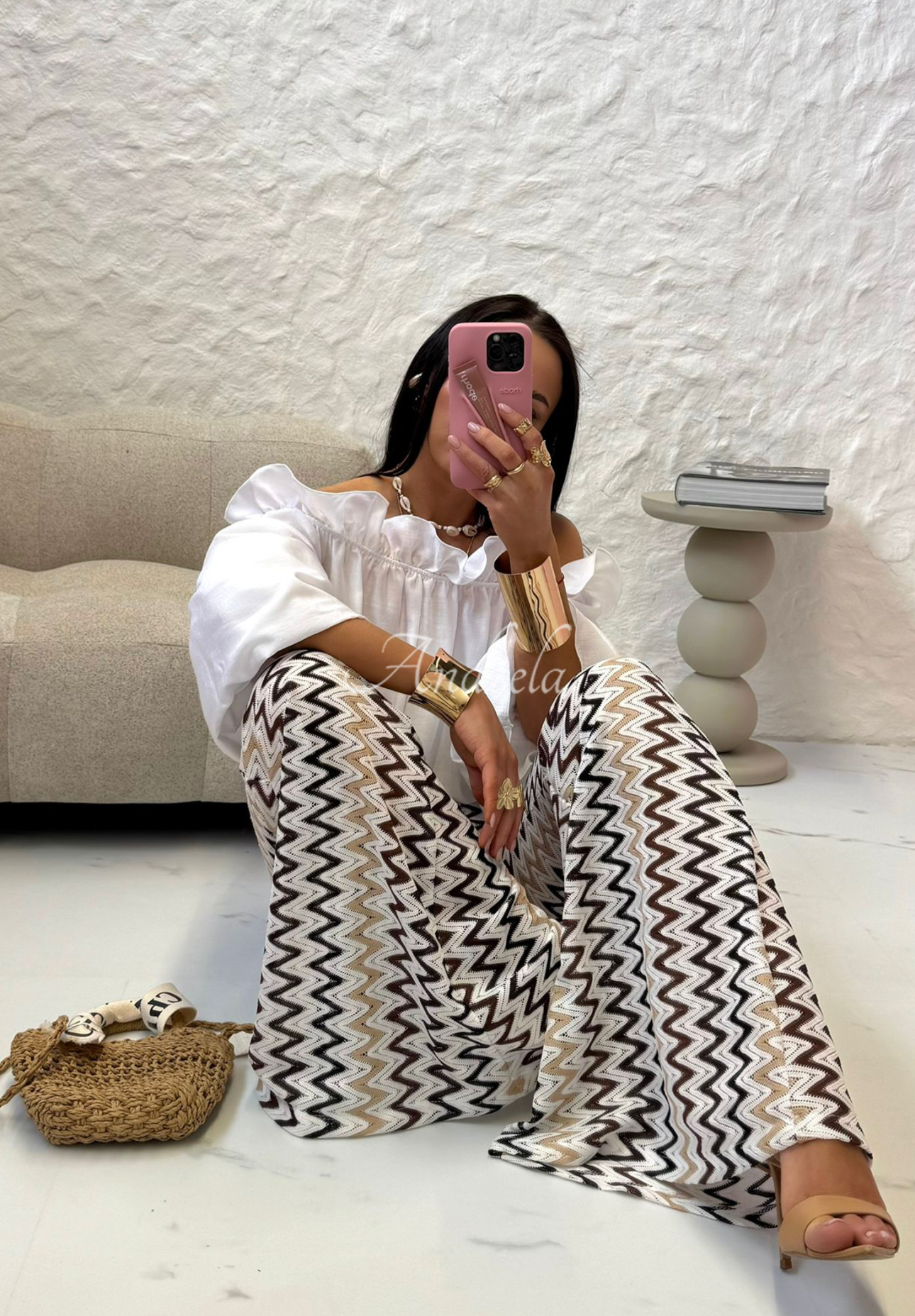 Pantaloni evazați ajurați La Milla Sun-Kissed Shades