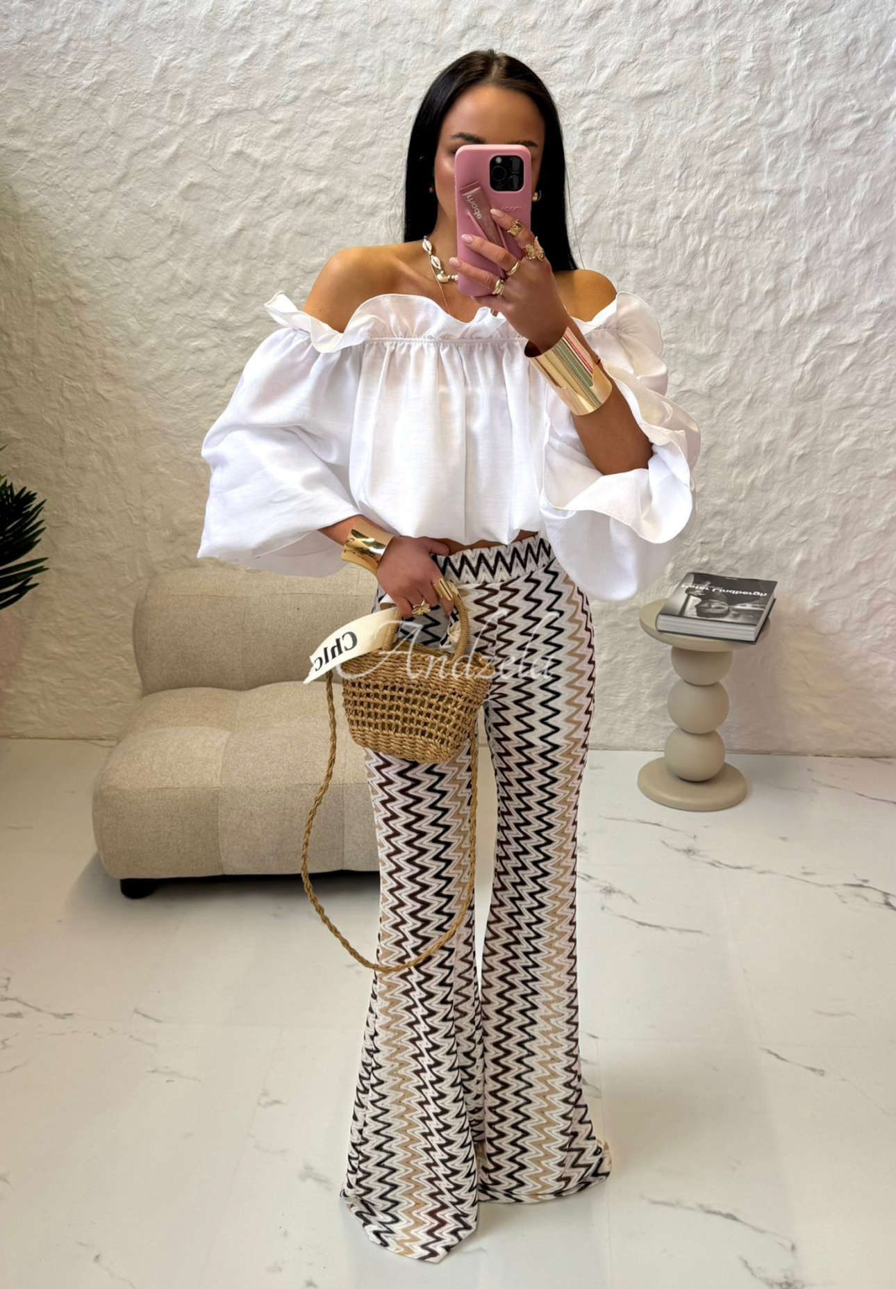 Pantaloni evazați ajurați La Milla Sun-Kissed Shades