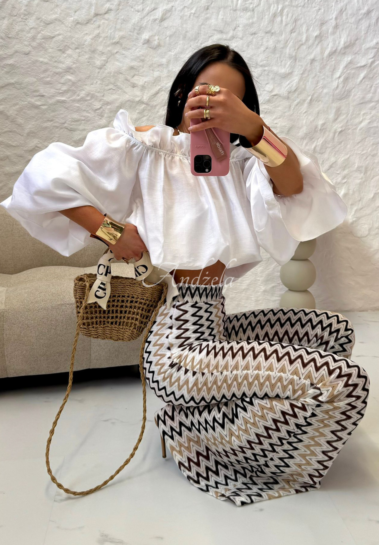 Pantaloni evazați ajurați La Milla Sun-Kissed Shades