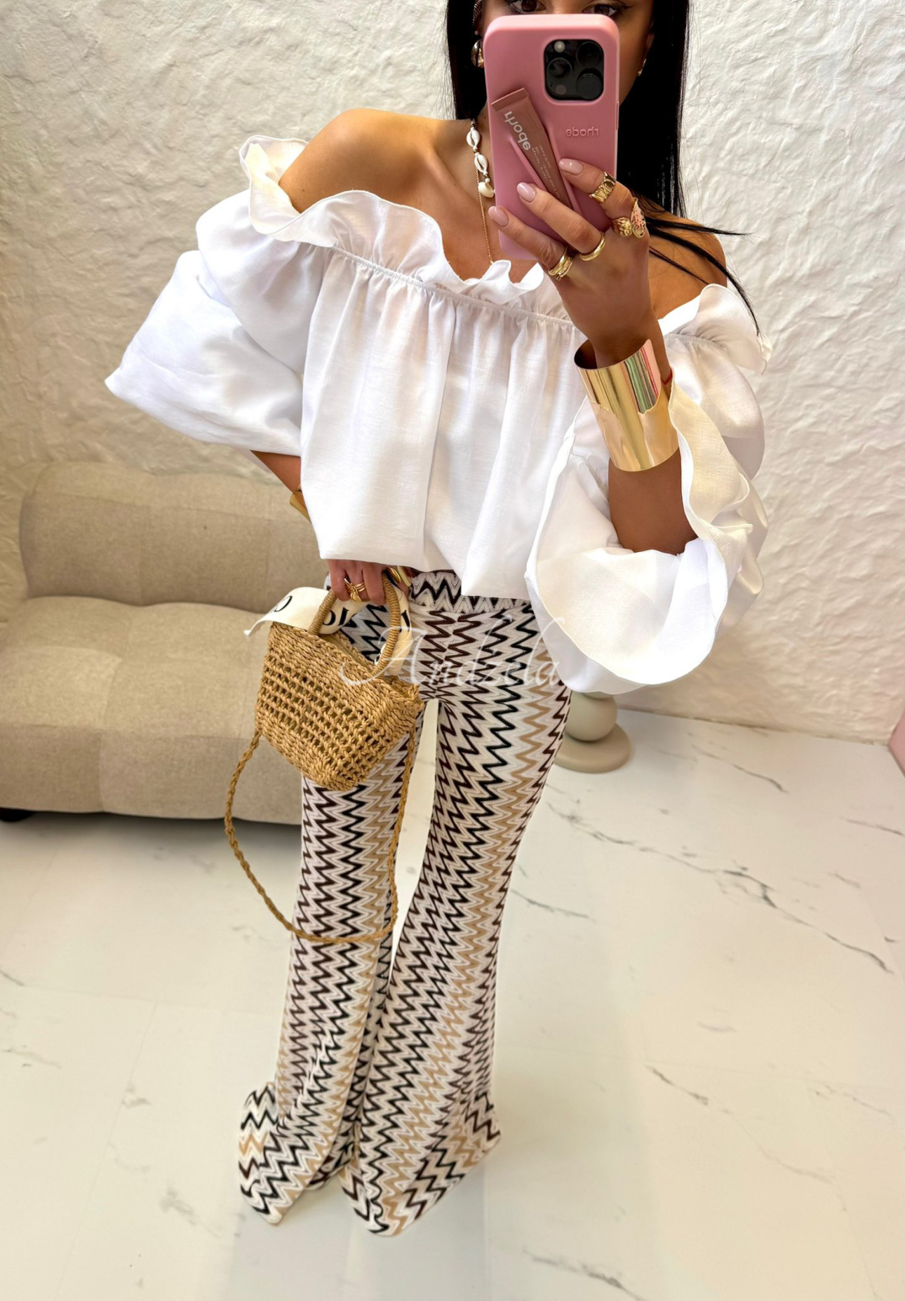 Pantaloni evazați ajurați La Milla Sun-Kissed Shades