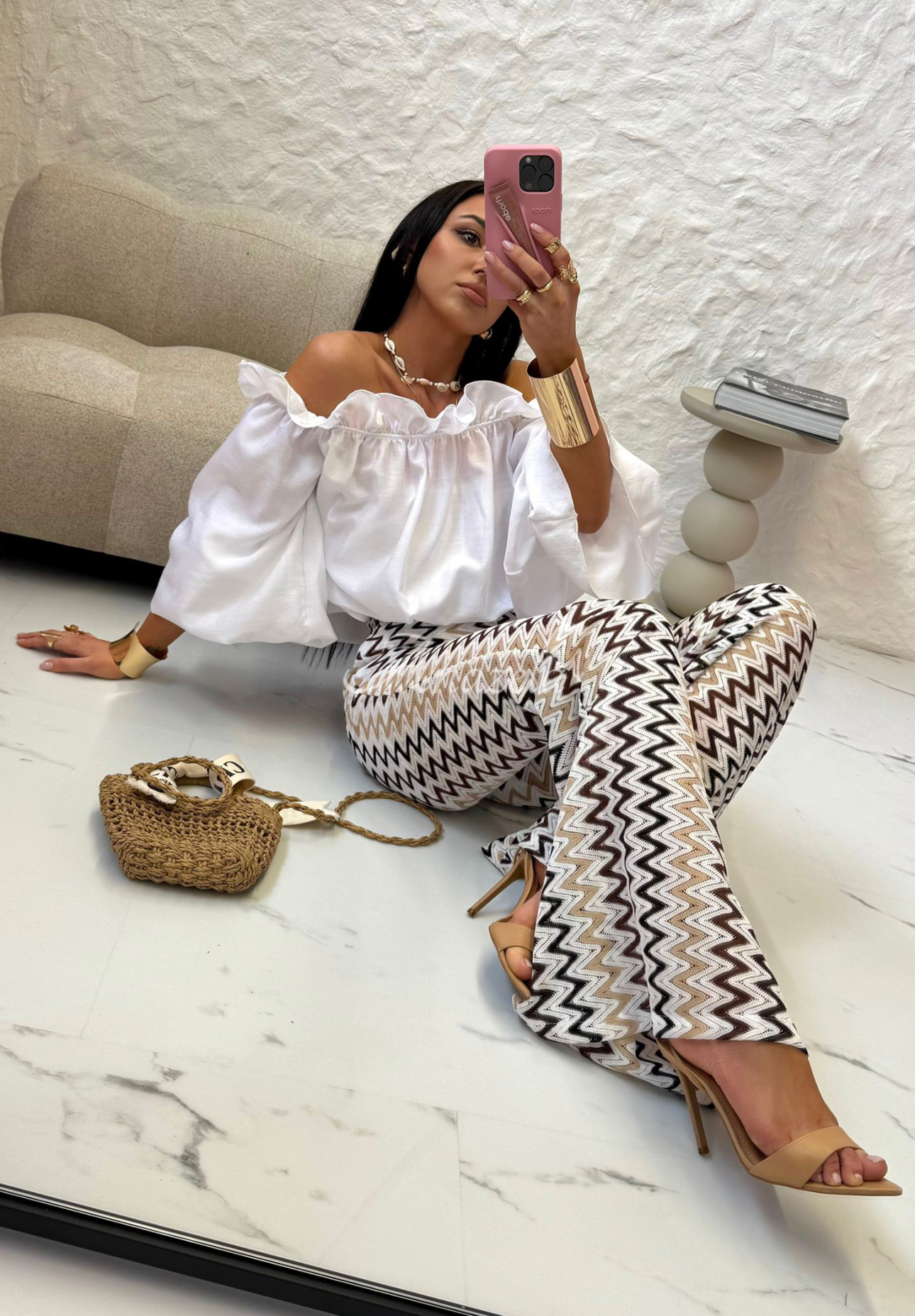 Pantaloni evazați ajurați La Milla Sun-Kissed Shades