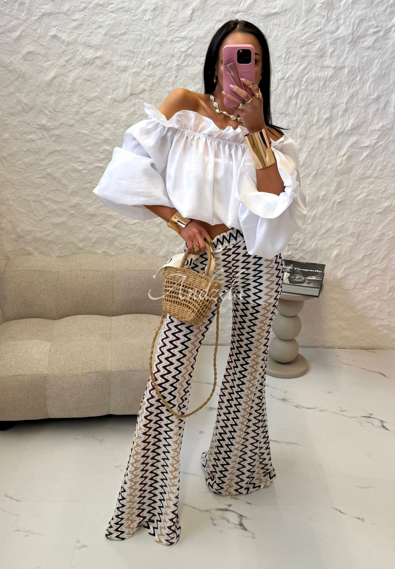Pantaloni evazați ajurați La Milla Sun-Kissed Shades