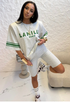 Tricou z nadrukiem La Milla Love Paris gri