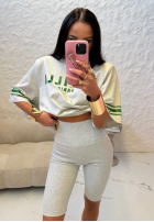 Tricou z nadrukiem La Milla Love Paris gri