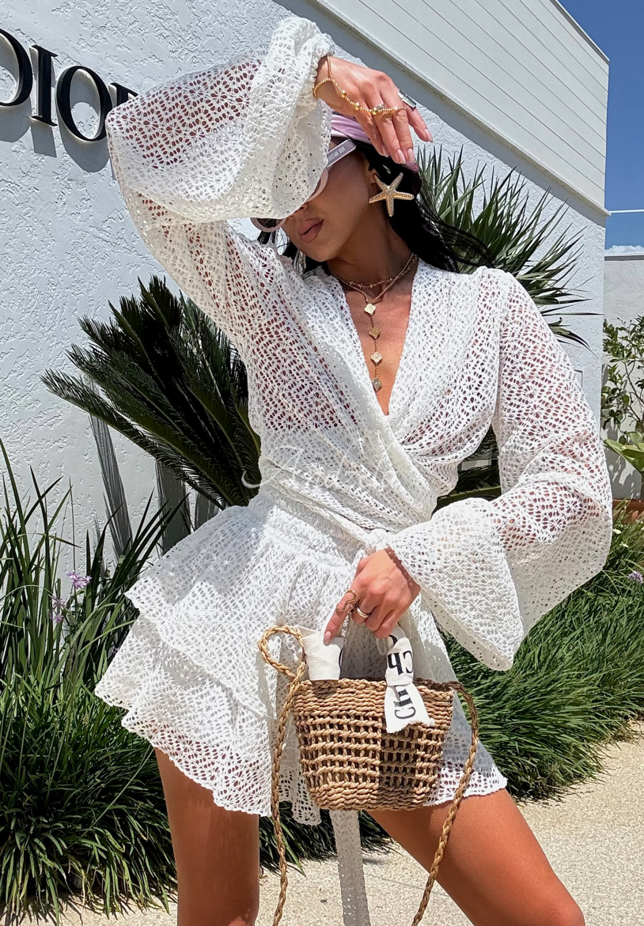 Set din dantelă La Milla Exquisite Lace format din bluză și fustă-pantalon